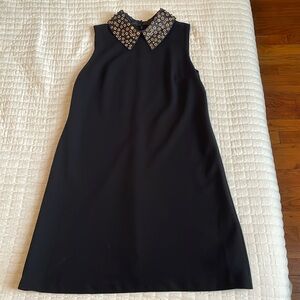 Betsey Johnson Black Collar Shift Dress